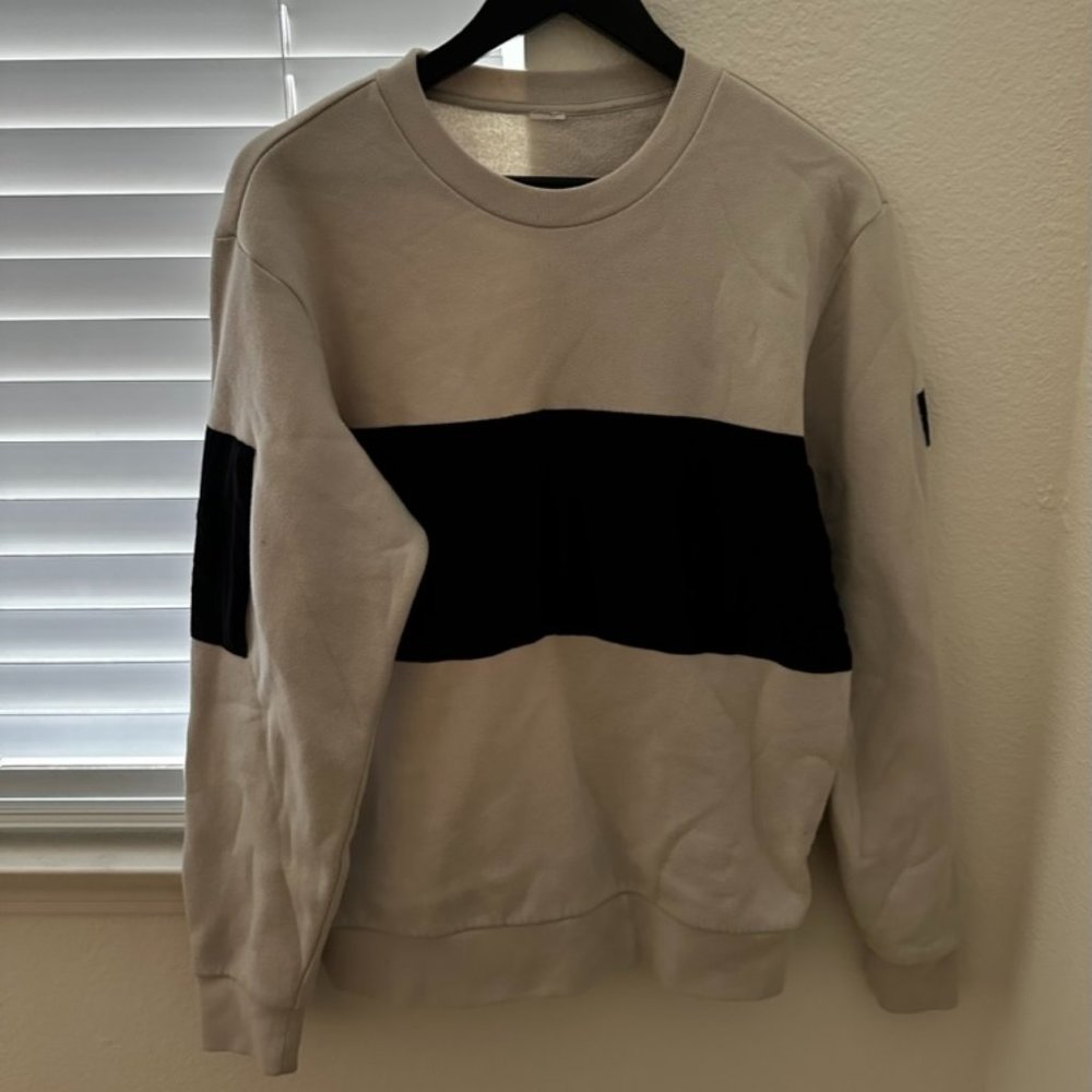 Alo Striped Crew Neck Sweatshirt